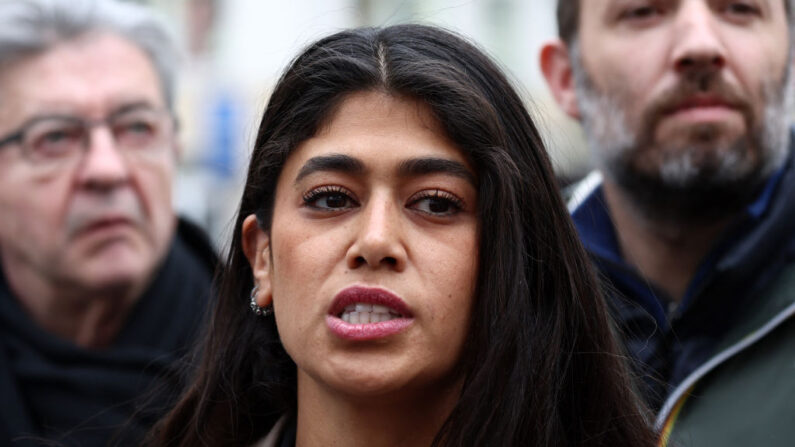 L'eurodéputée de La France insoumise Rima Hassan. (Crédit photo EMMANUEL DUNAND/AFP via Getty Images)