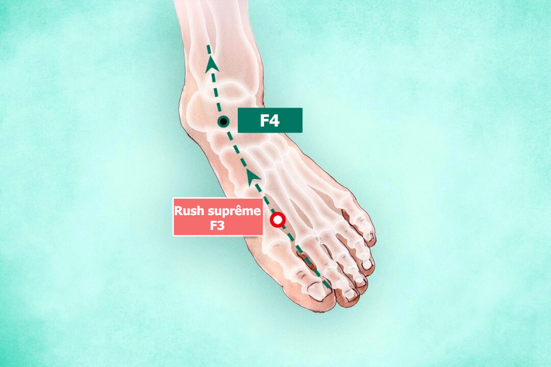 Tai Chong (F3) : le point d’acupression qui traite le corps de la tête aux pieds